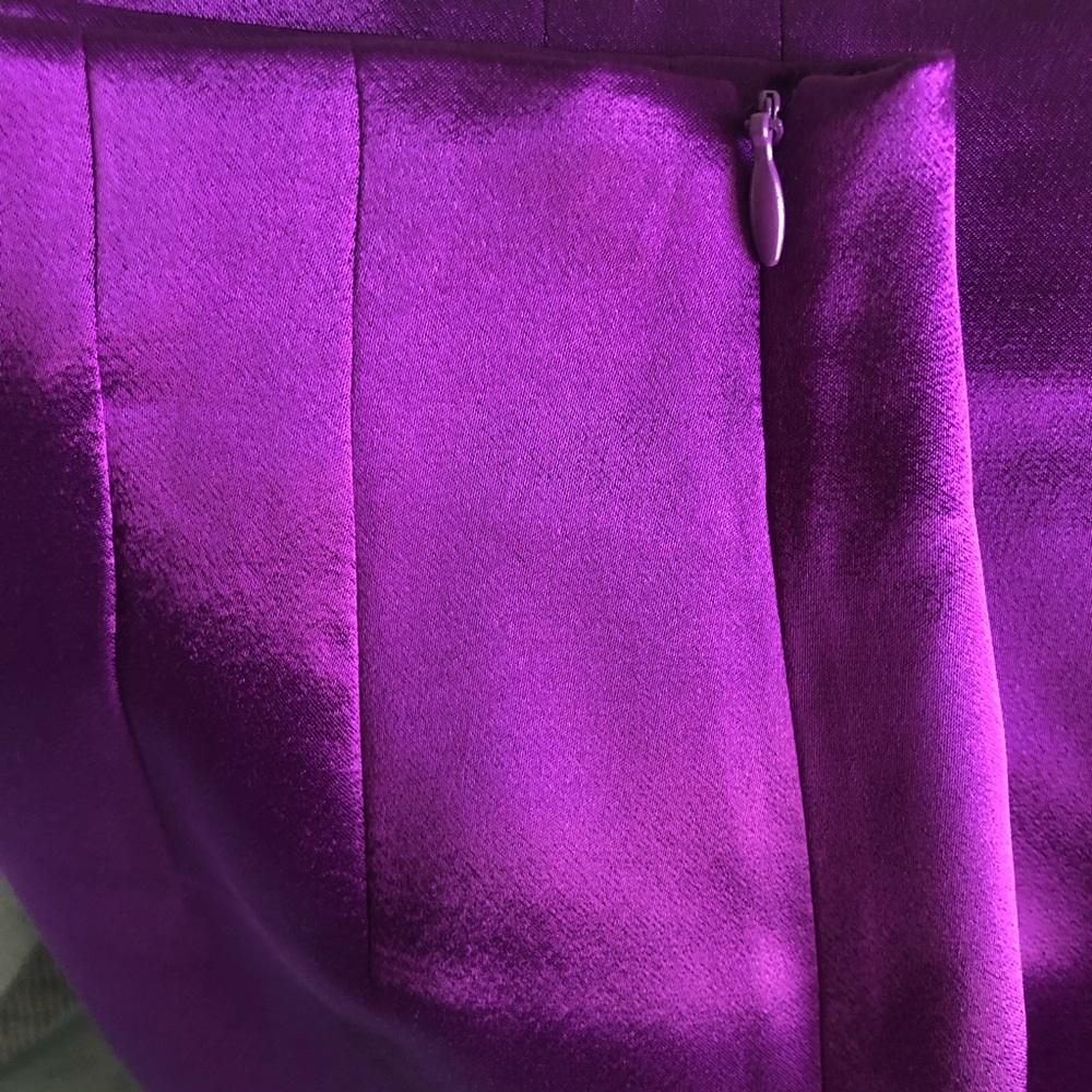 ZARA Purple Satin Effect Mini Skirt Small High Waisted Skirt NWT - Picture 13 of 13